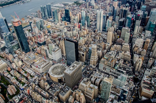 high-angle photography of city in Madison Square Garden United States