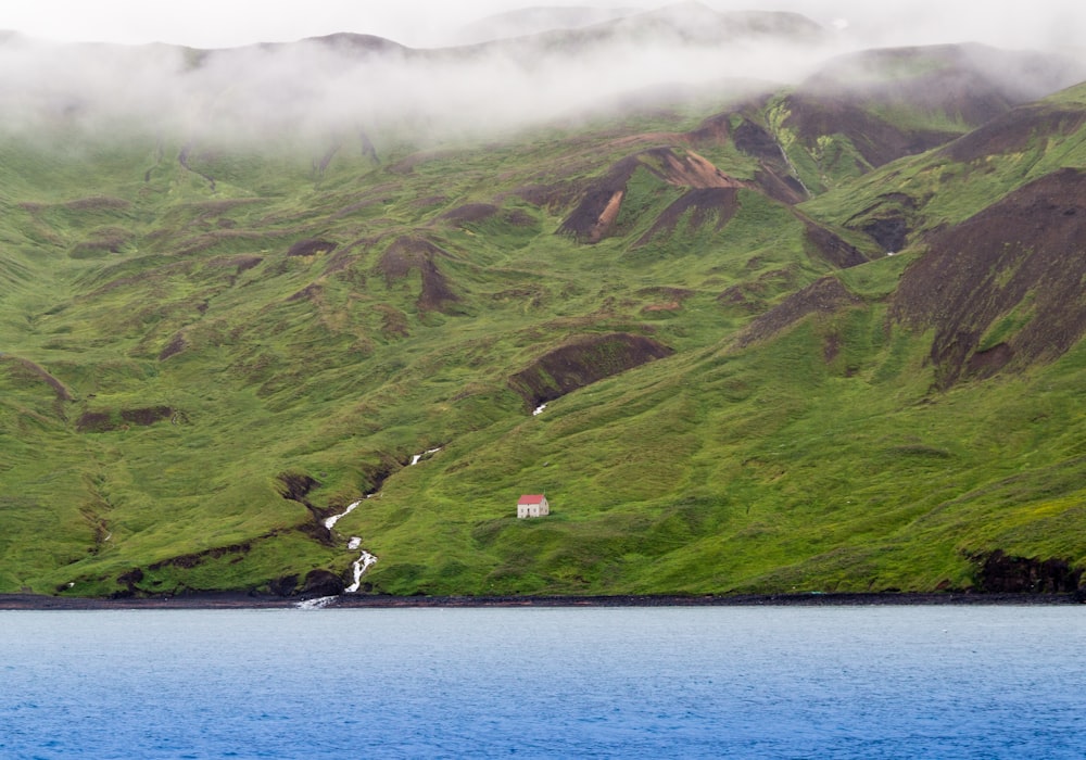 house on mountain slope