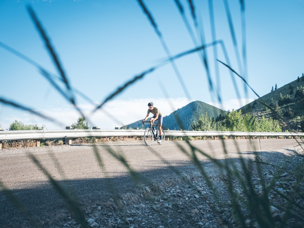 man riding on bike