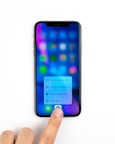 black smartphone