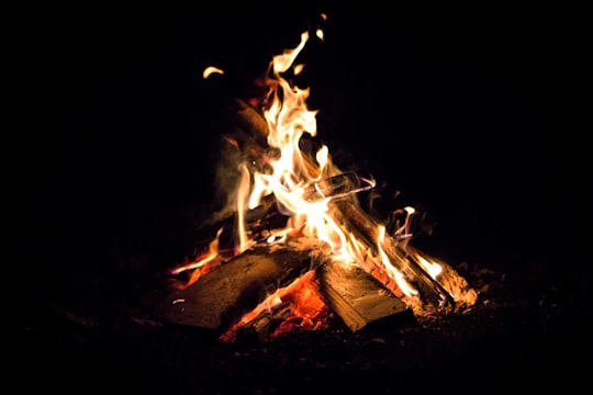 bonfire photography in Baia Mare Romania