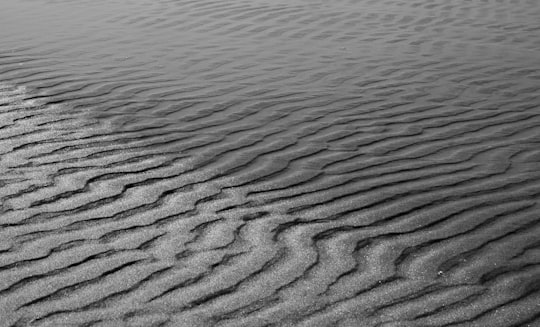 grayscale photography of sand in Fuerteventura Spain