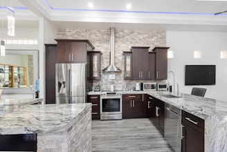 silver French-door refrigerator