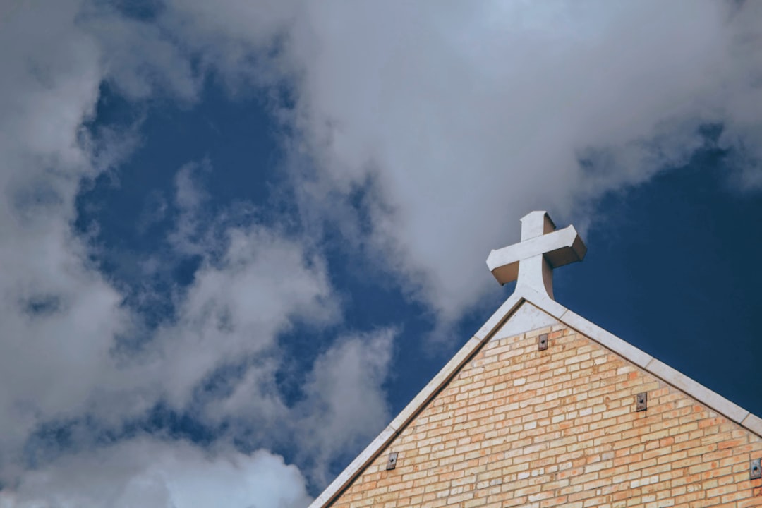 low angle photo of chapel