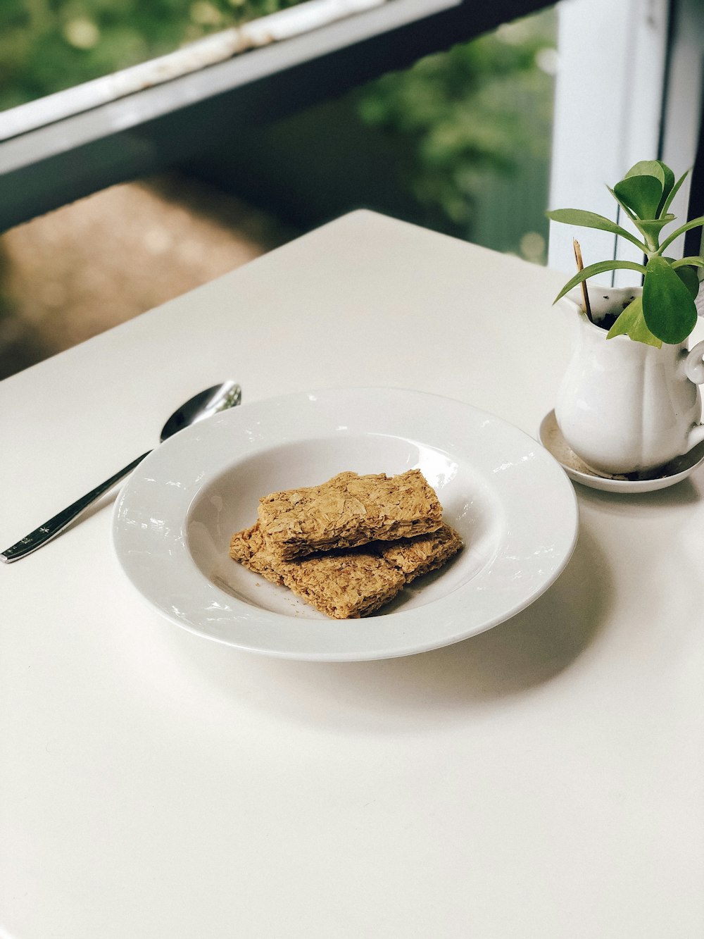 cookies in white bowl