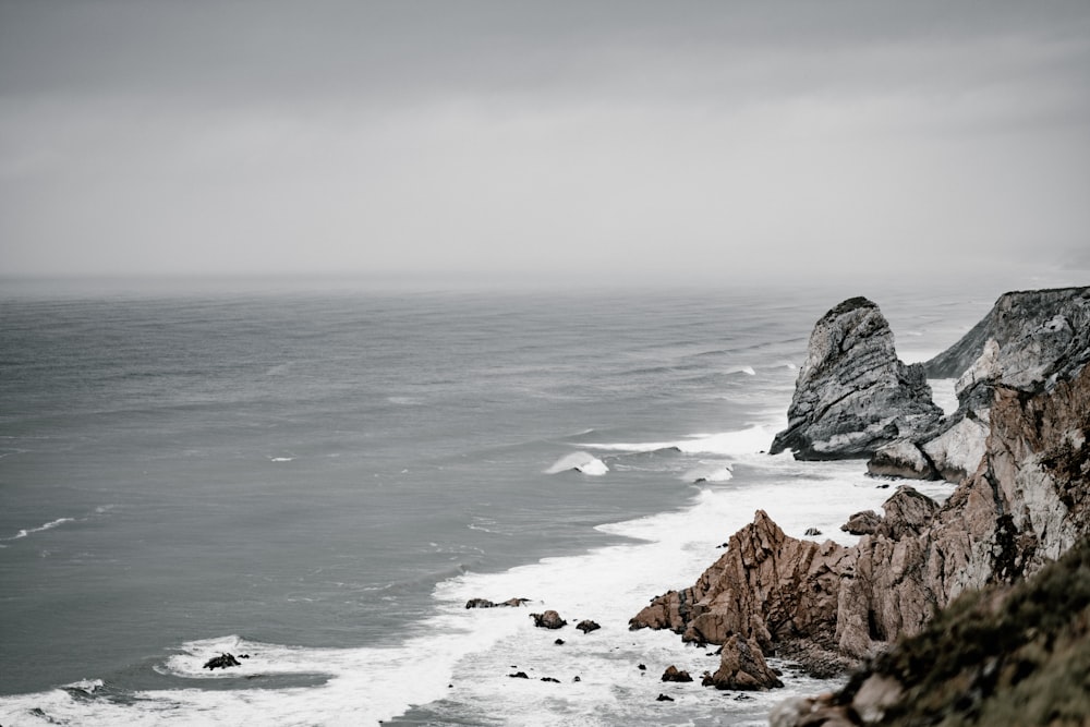 mountain near body of water