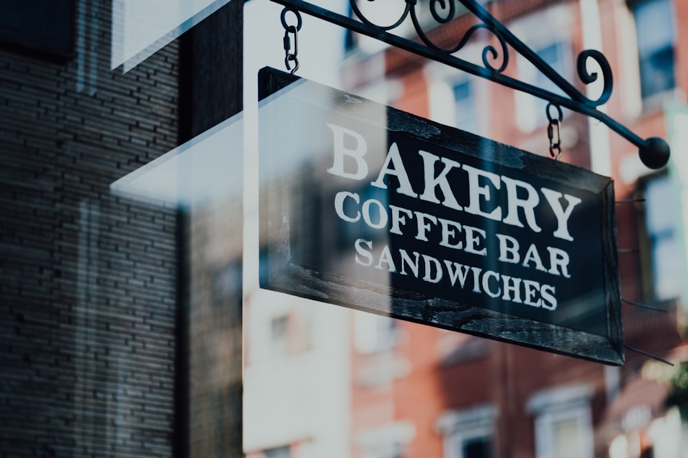 Beschilderung für Bäckerei-Kaffeebar