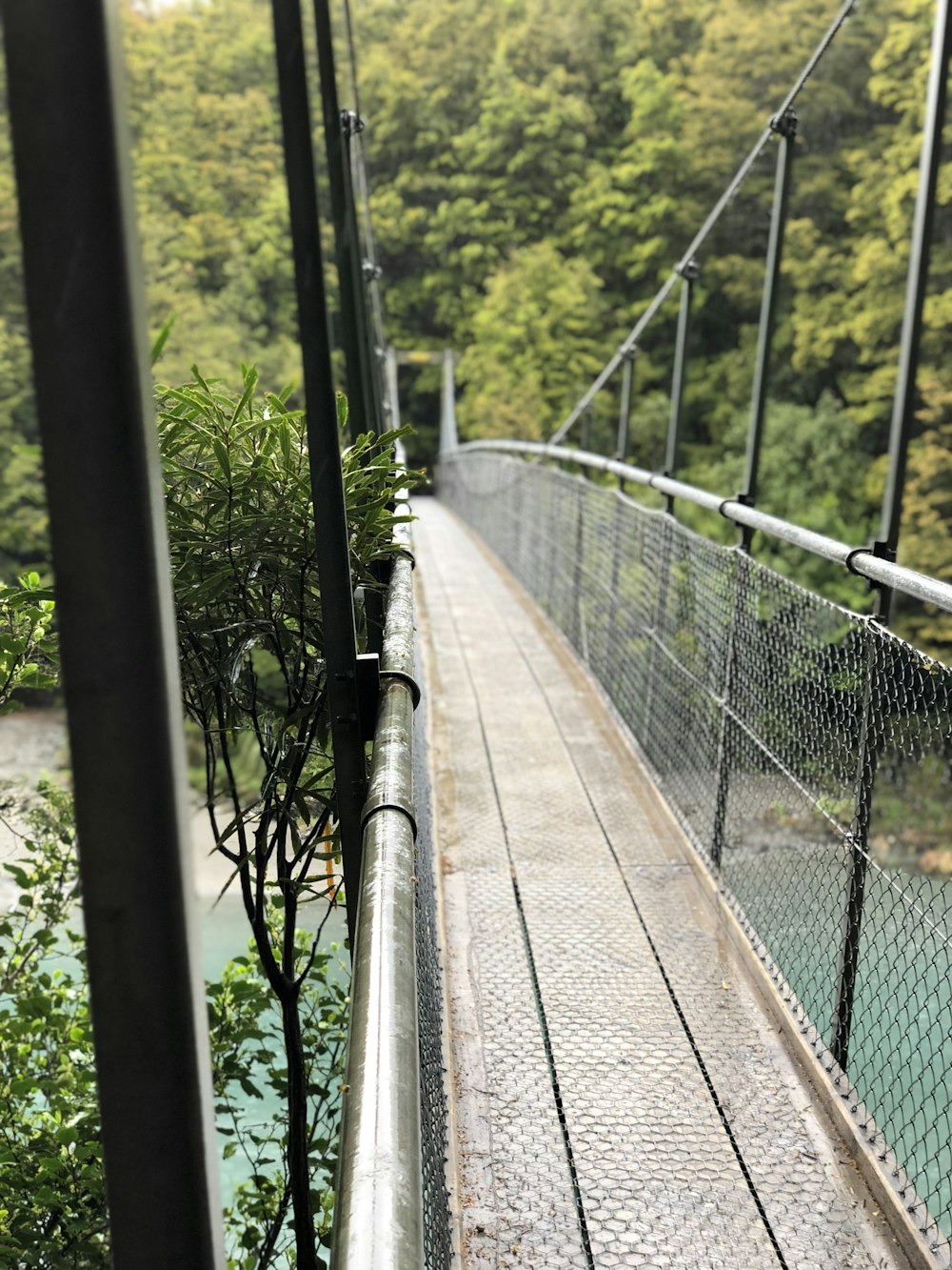 ponte suspensa em aço inox