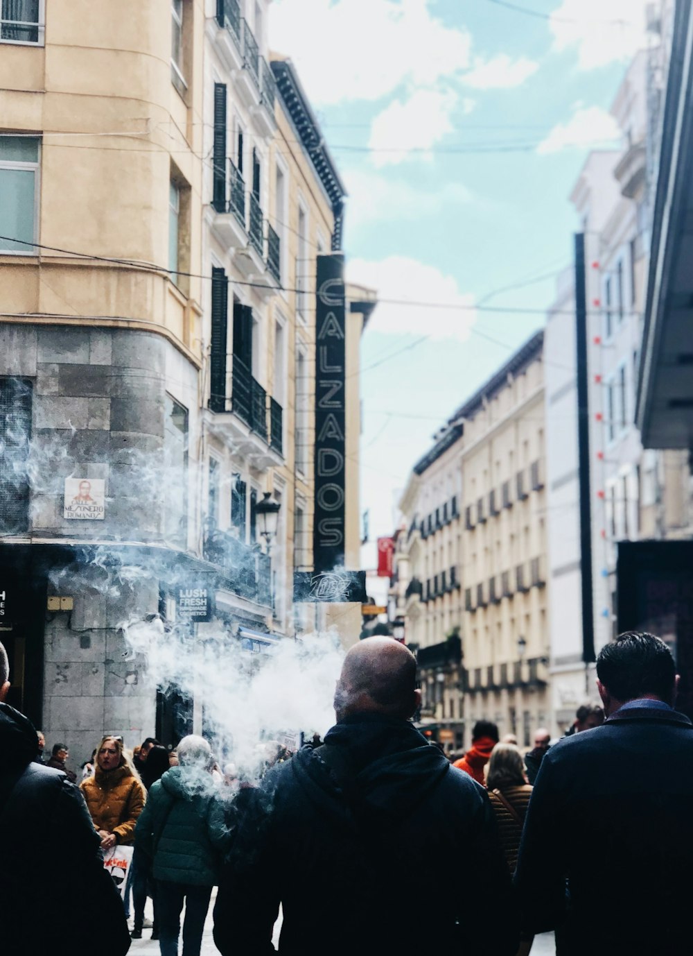 people on Galzados street