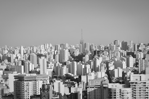 aerial photography of city buildings