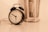 black ring bell alarm clock