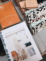 white labeled books
