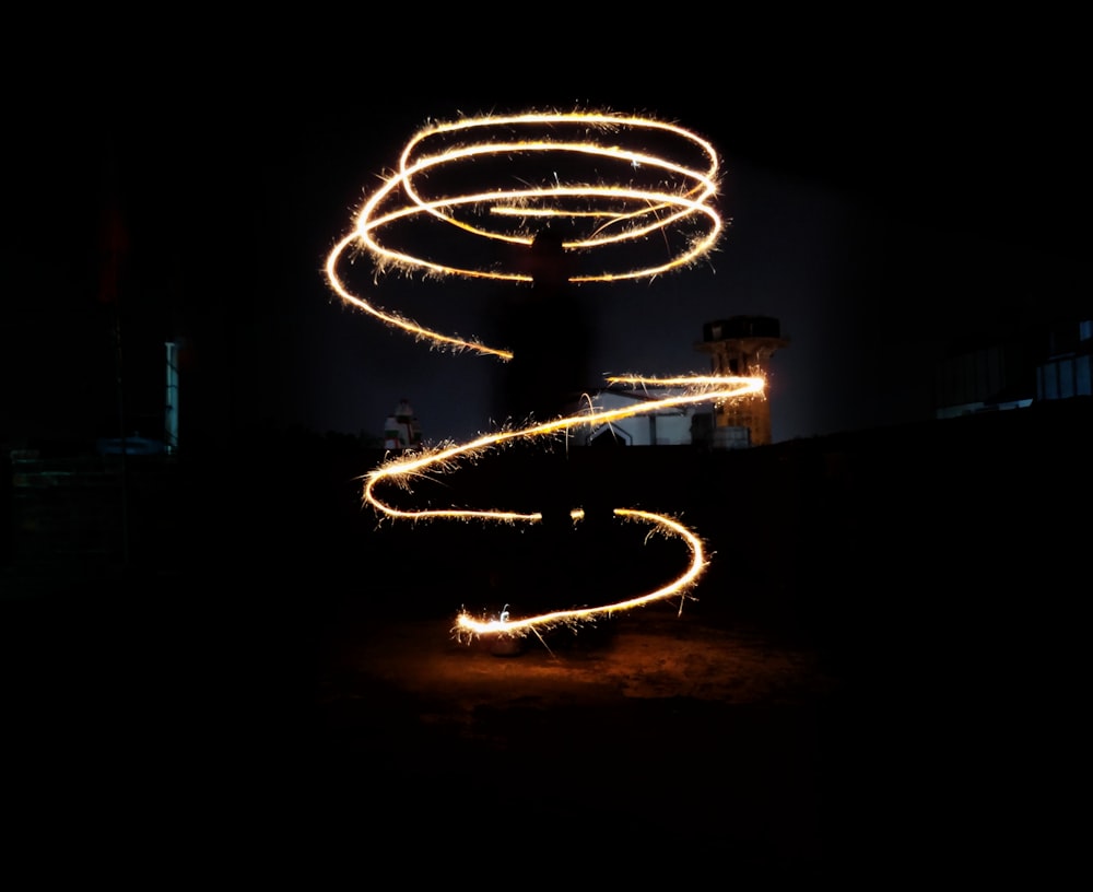 lighted red string lights