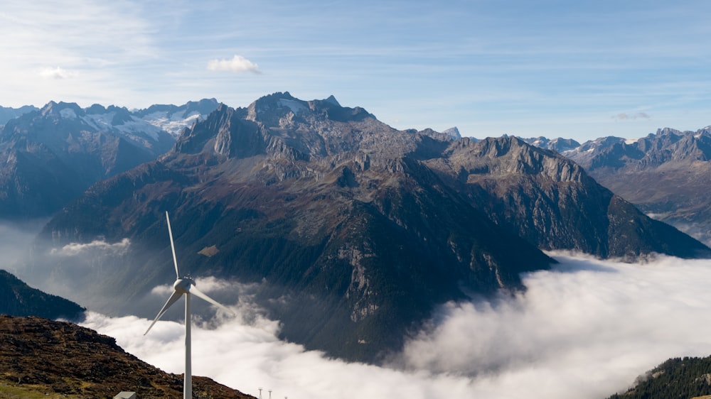 high-angle photography of mountain range