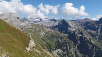 A stunning view of a mountain landscape.