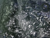 Close-up of turbulent flow structures around an architectural feature.