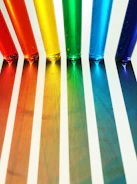 assorted-color glass decor