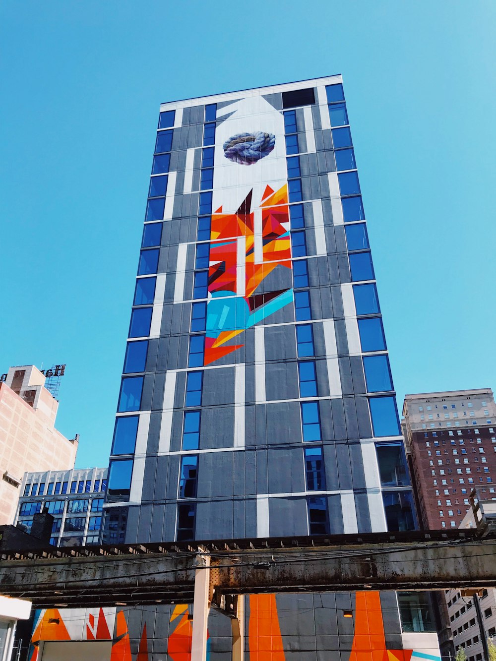 blue building under blue sky