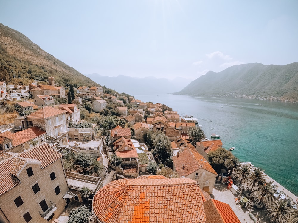 houses near body of water during daytime photo