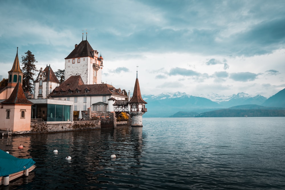 building near the body of water