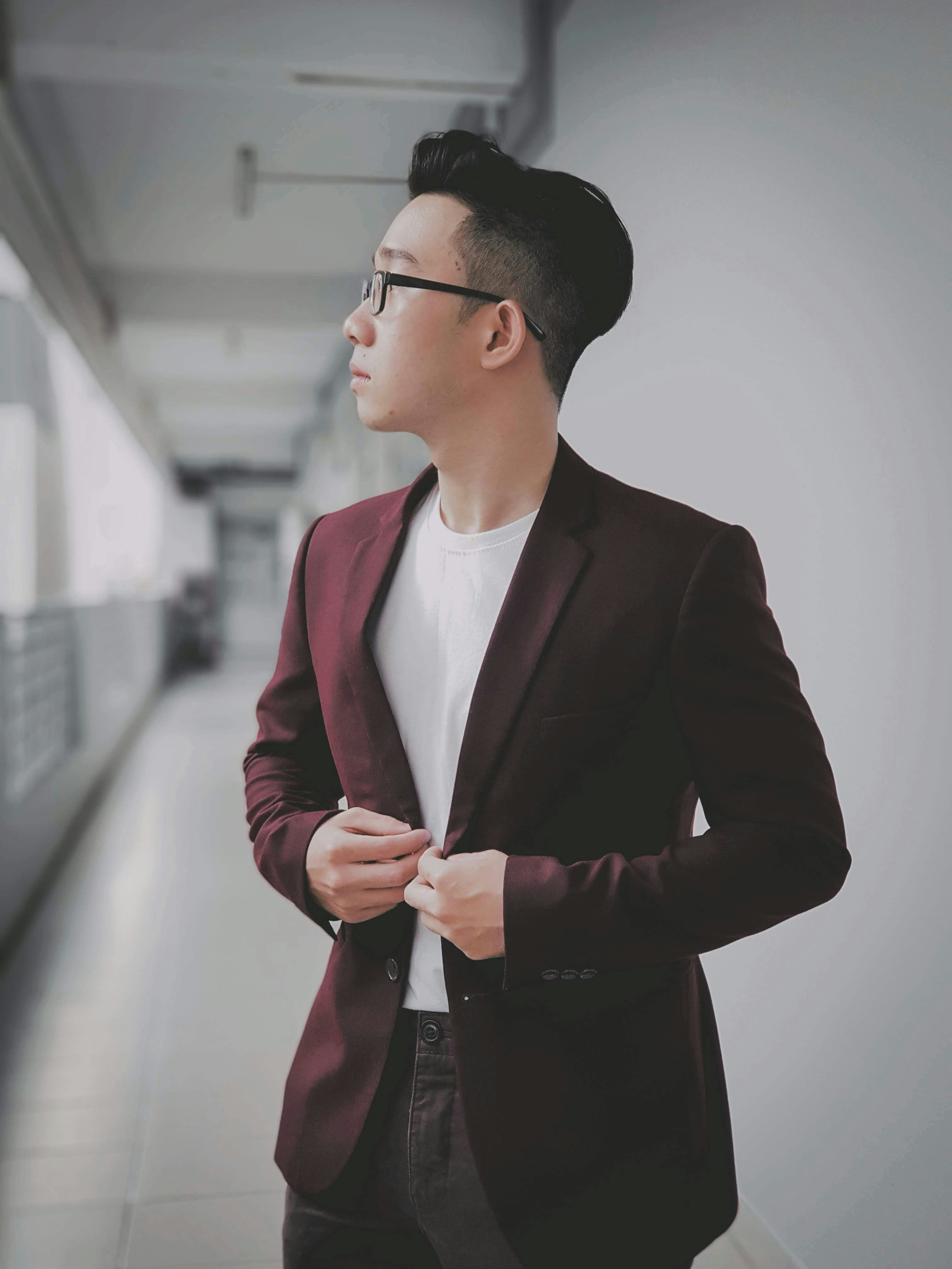 maroon formal attire for men