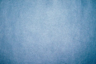 Close-up of wet blue leather texture showing its smooth surface.