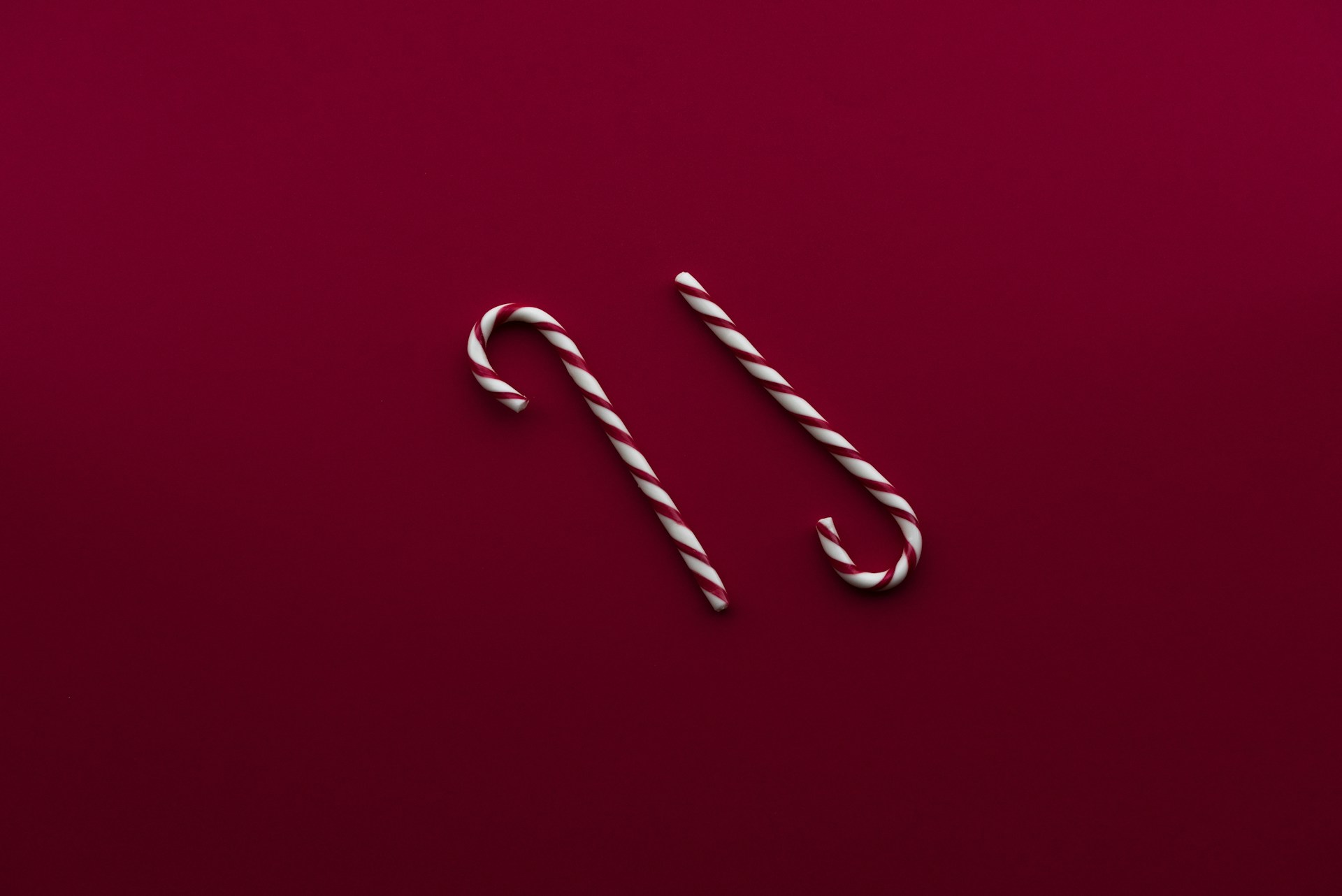 two candy canes