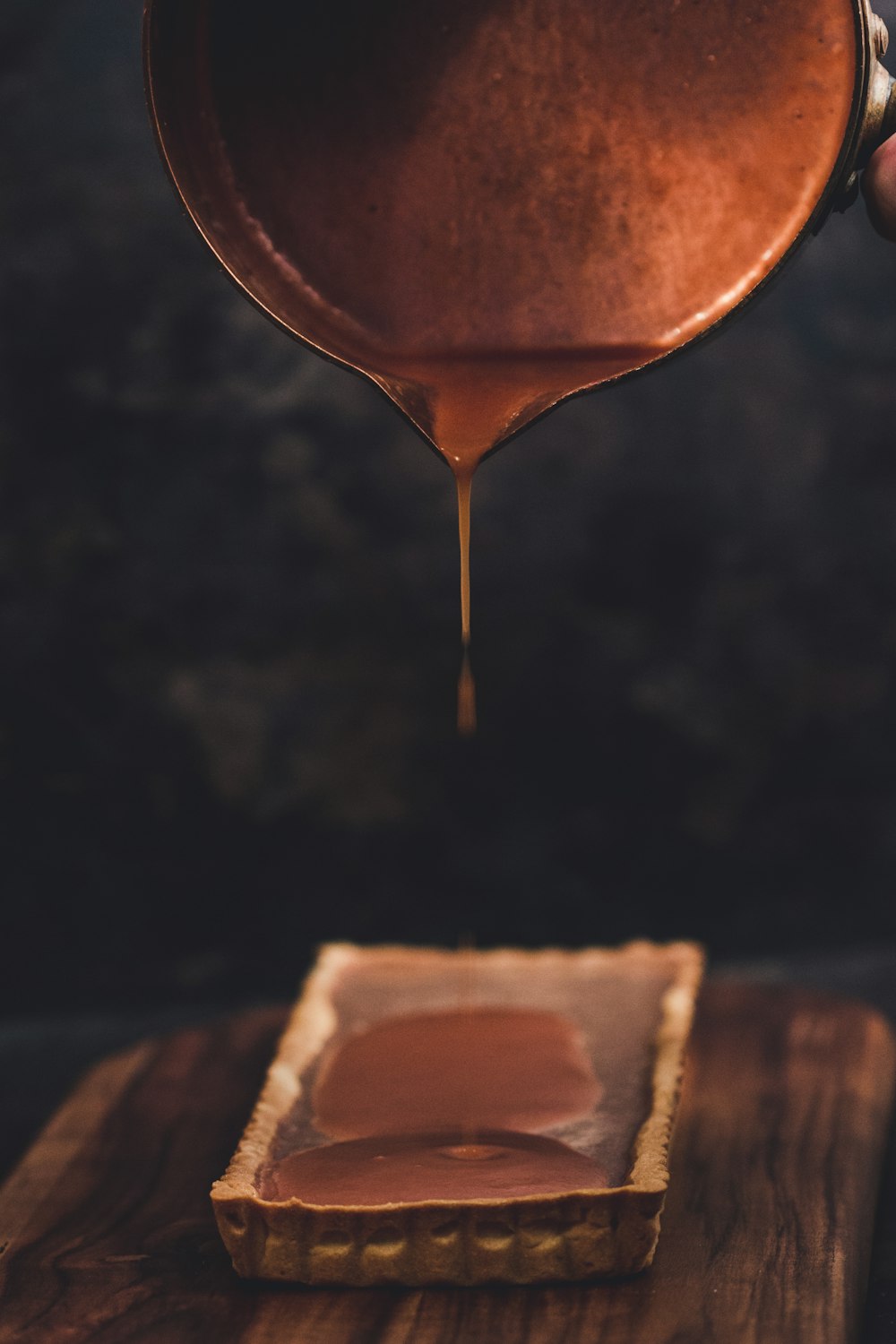 chocolate topped cake