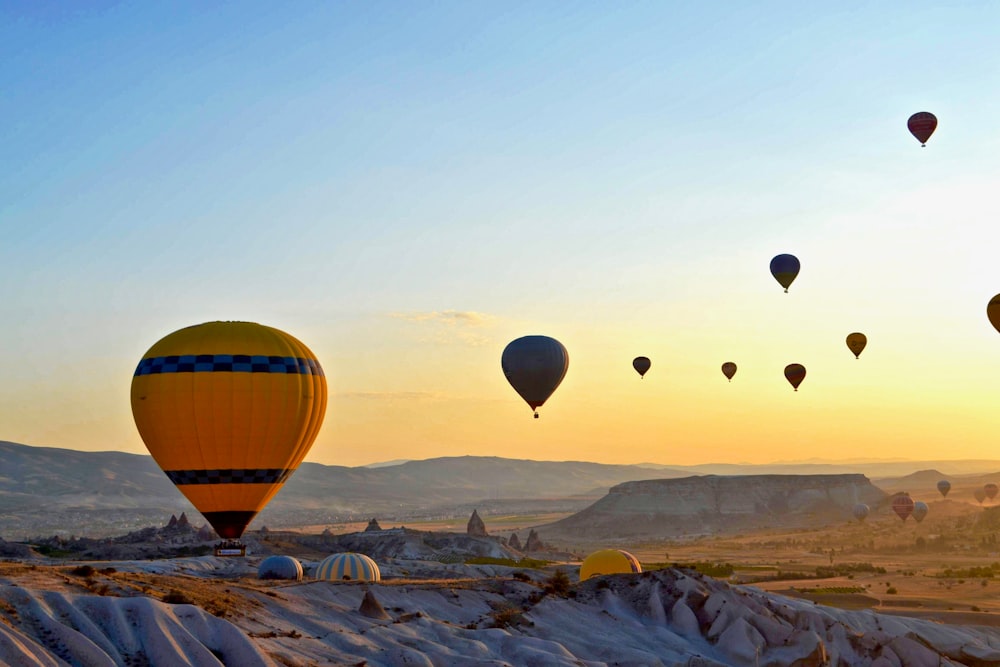 hot air balloons