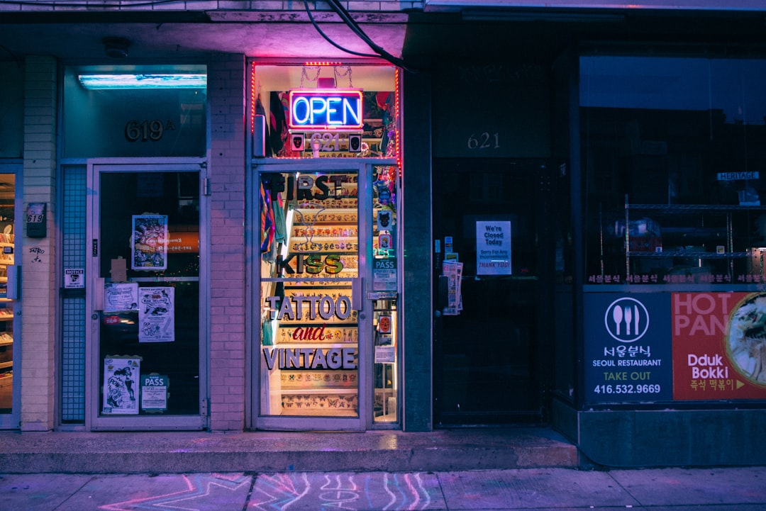 Neon lights in Toronto, Canada