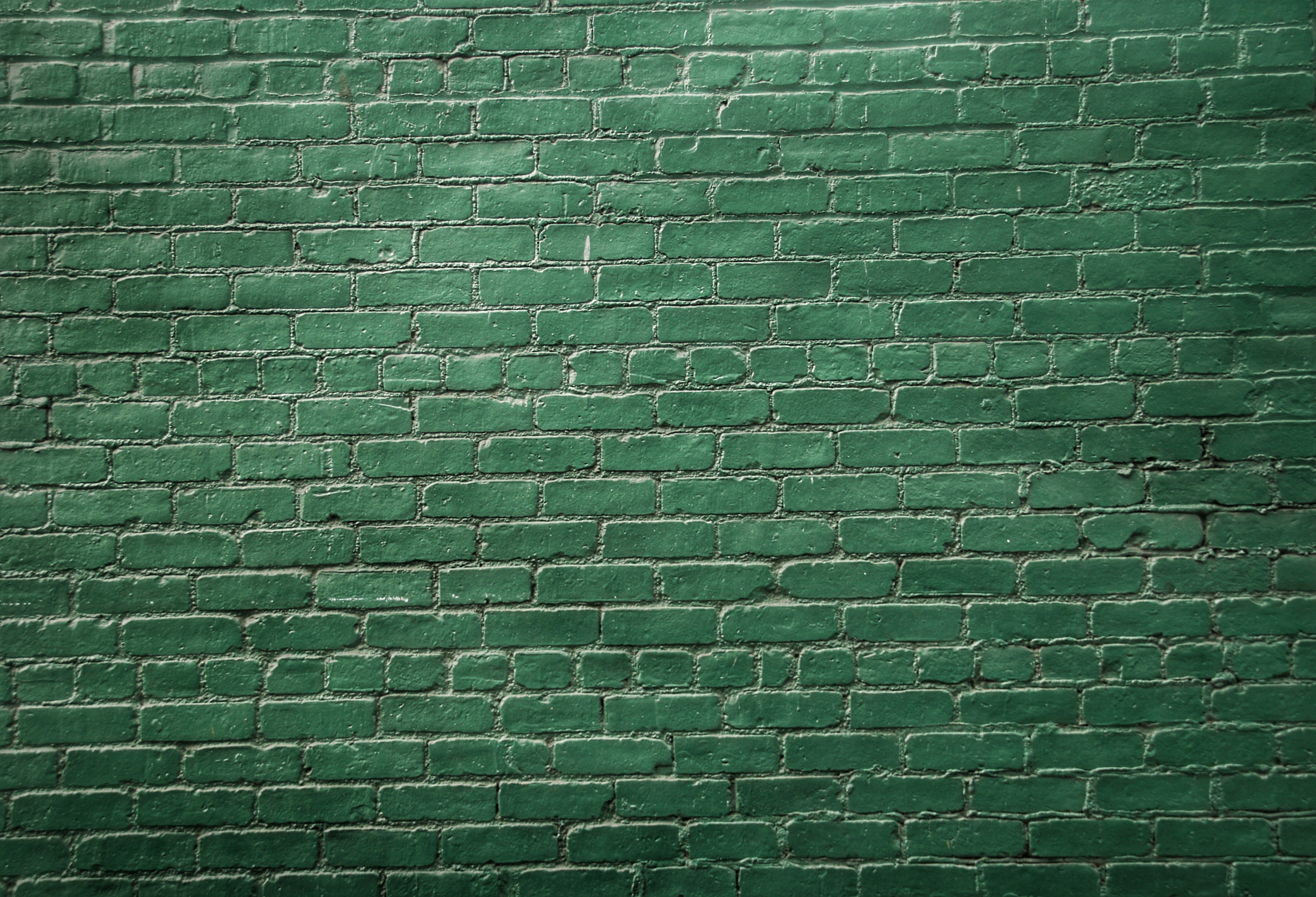 Green painted wall
