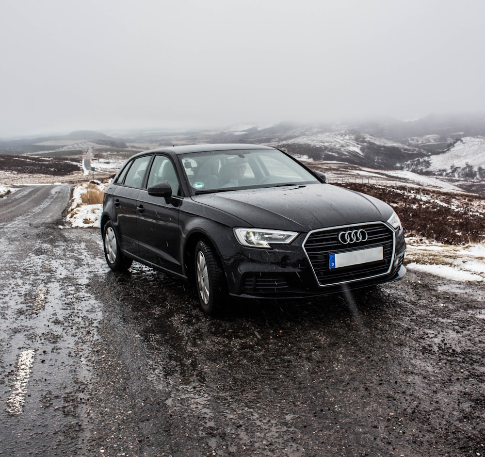 black Audi sedan