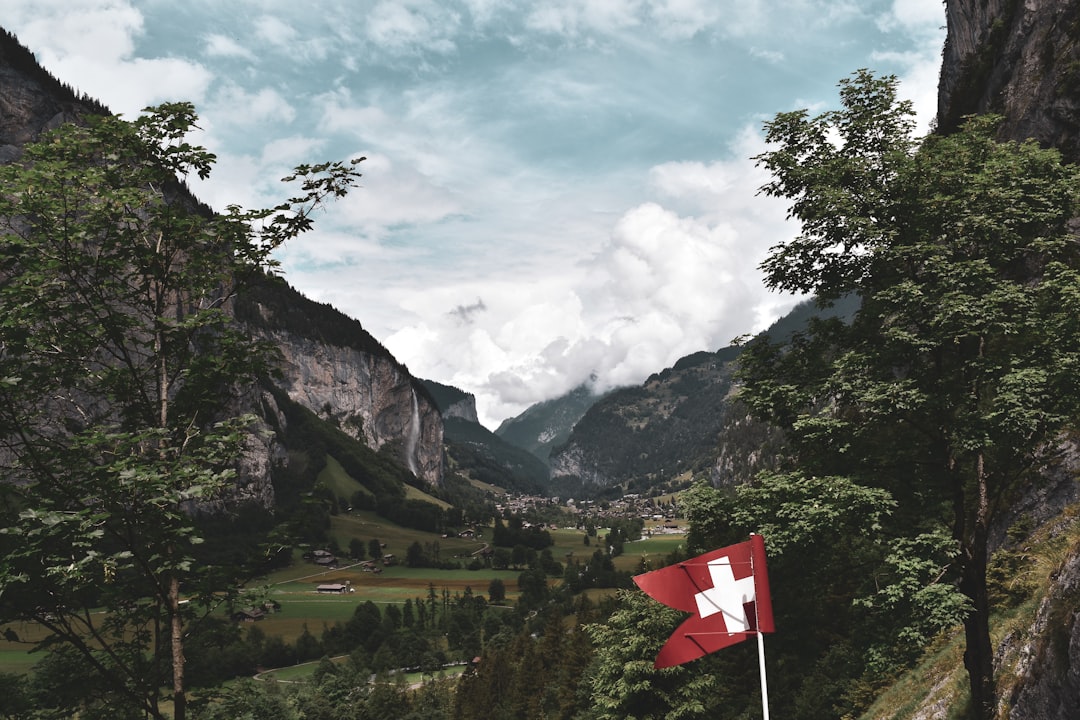 red and white cross flag