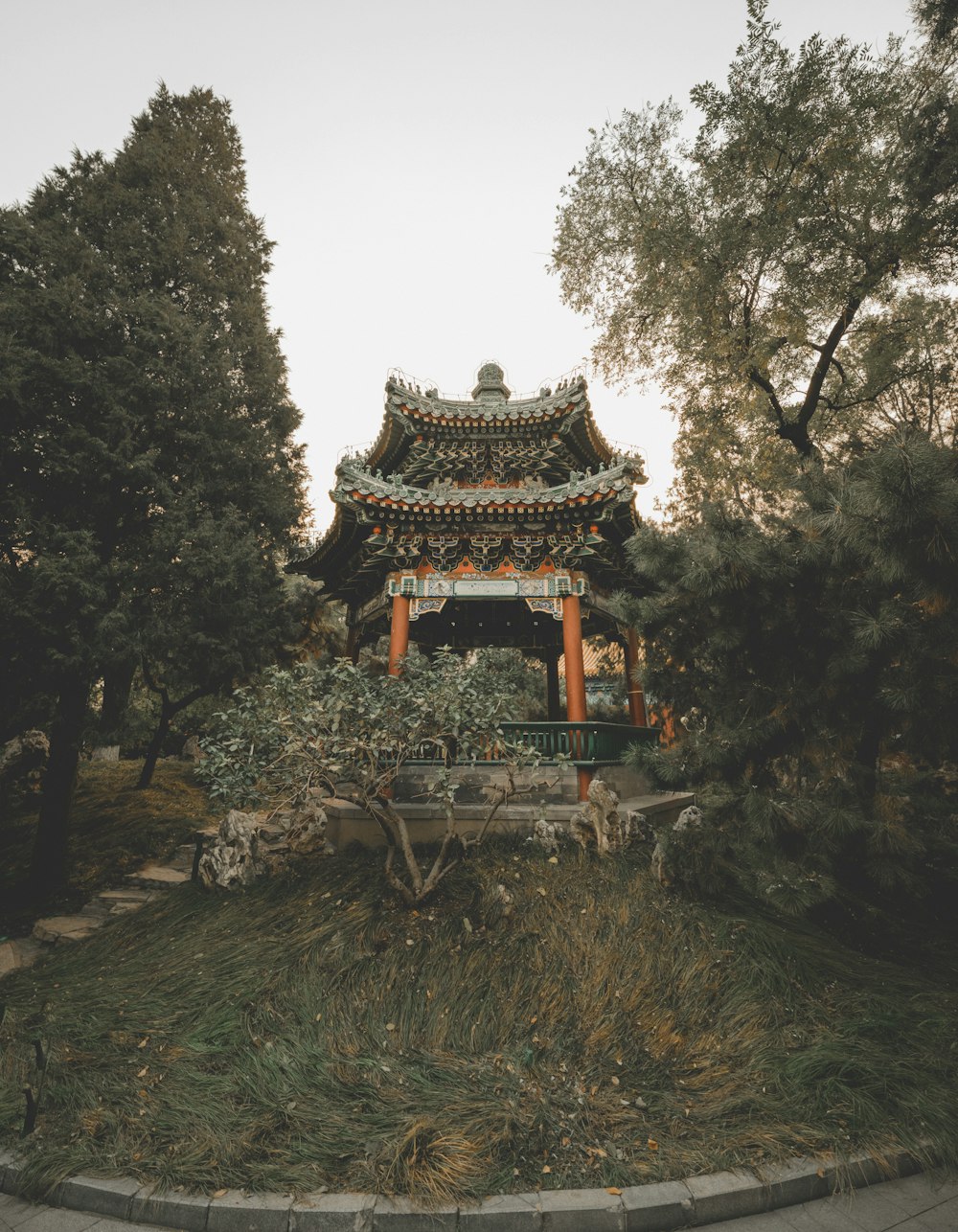 temple surrounded with trees