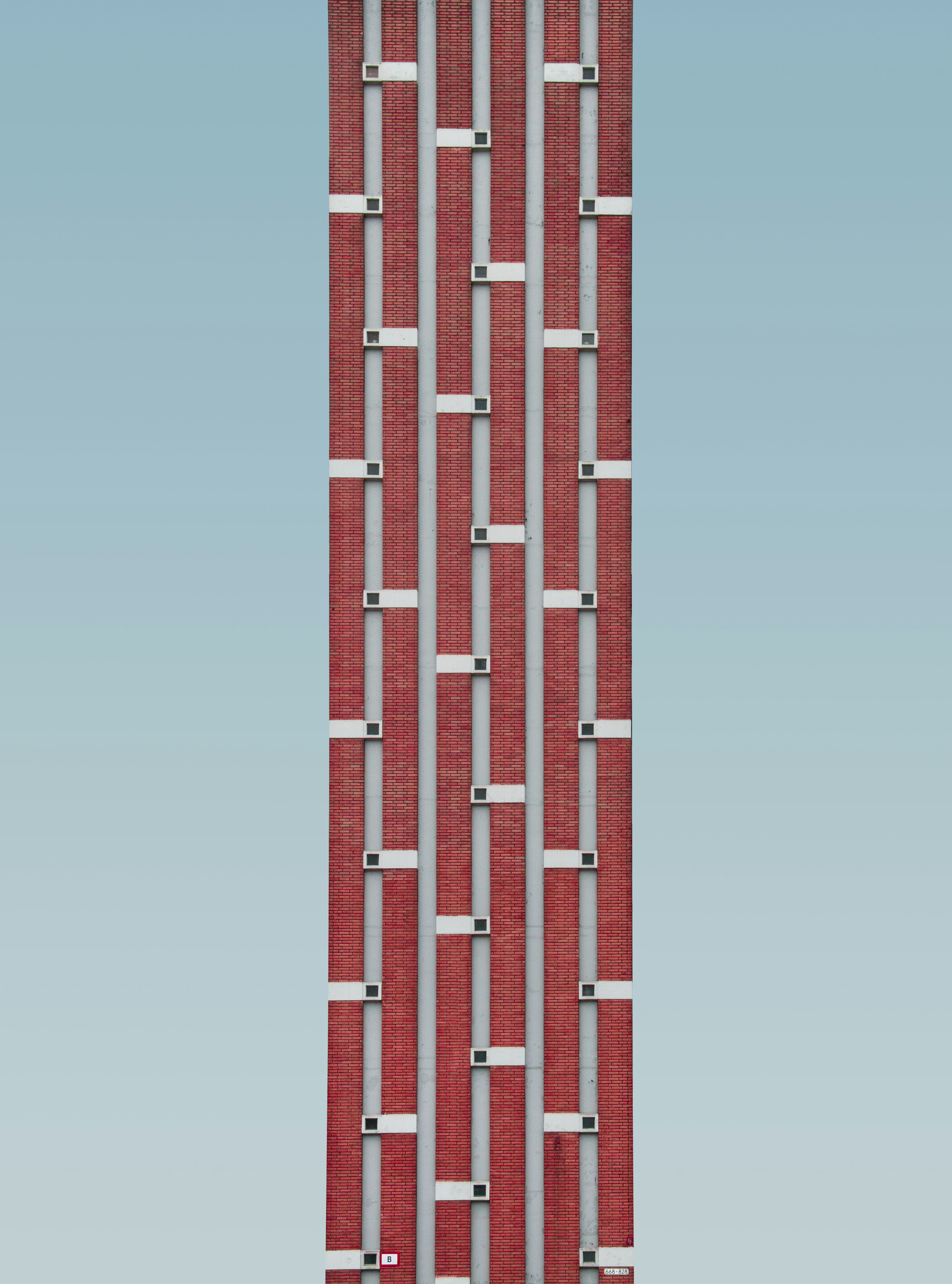 red and grey metal gate