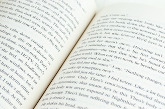 open white book