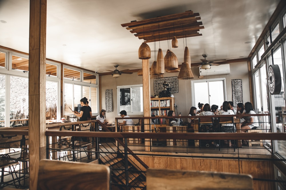 people inside restaurant