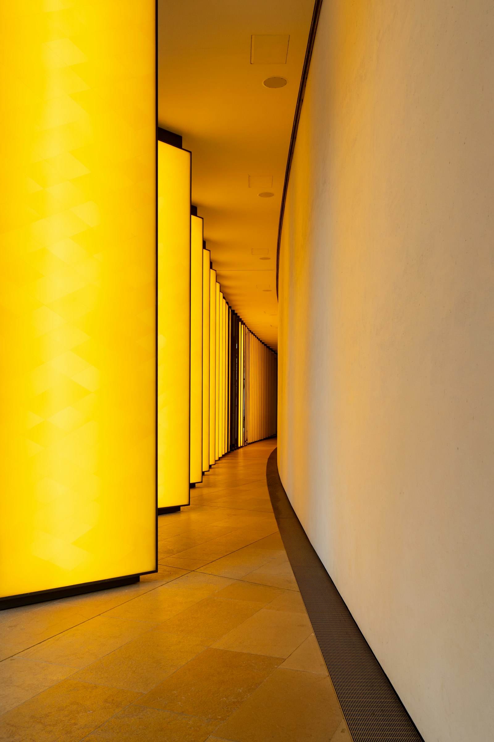 Sony a7 III sample photo. Yellow hallway photography