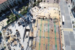 aerial view of building