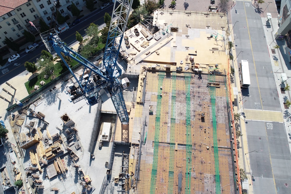 aerial view of building