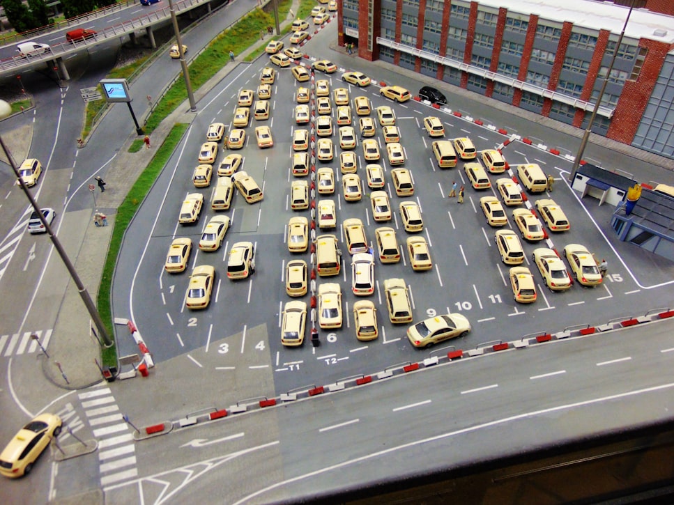 A click of taxis in Miniatur Wunderland 