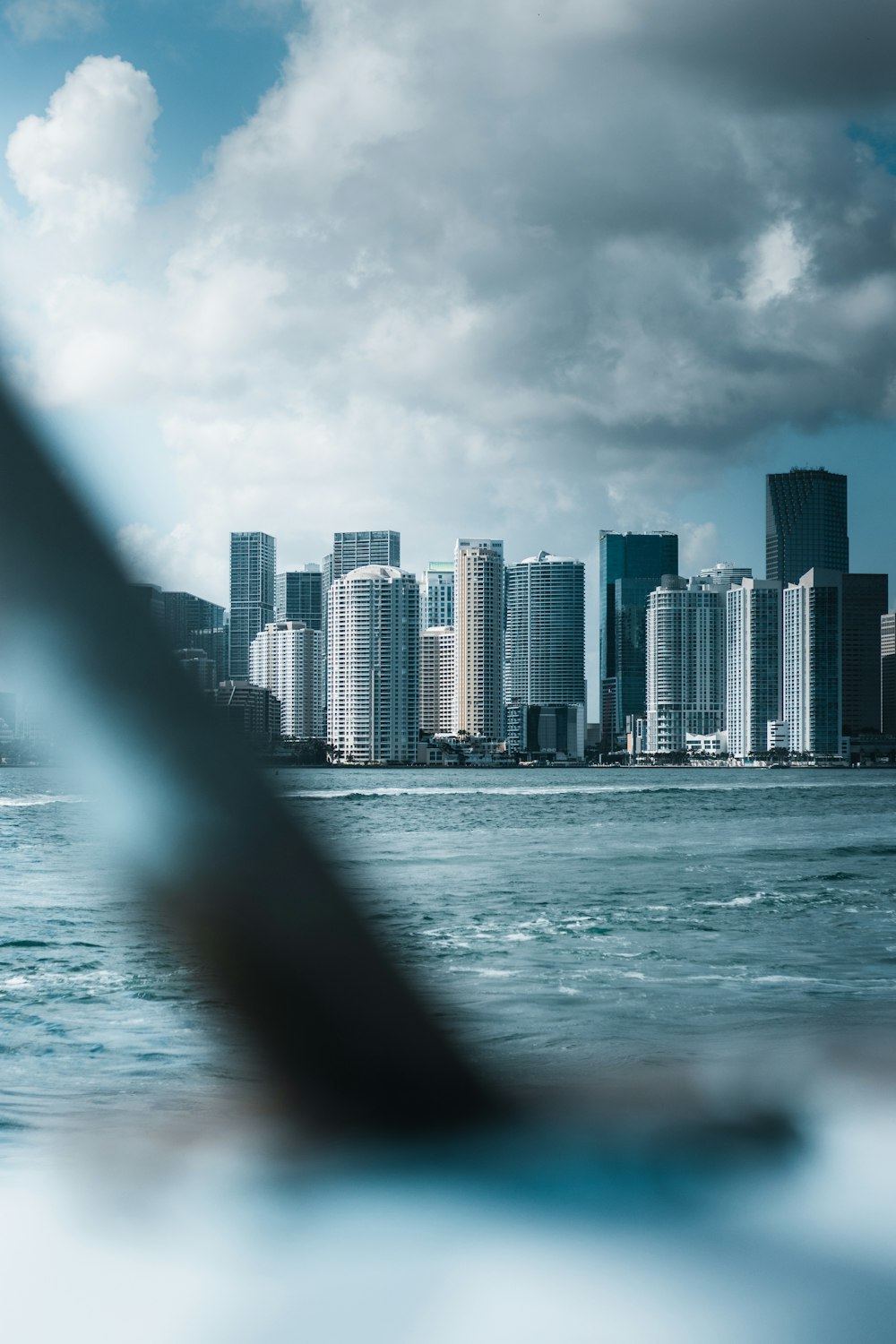 high-rise buildings near body of water