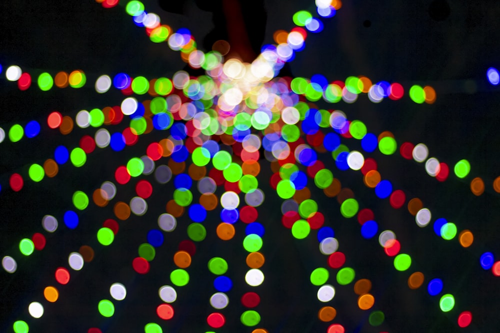 bokeh photography of assorted-color lights