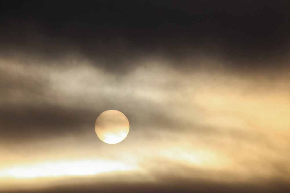 photography of full moon at night