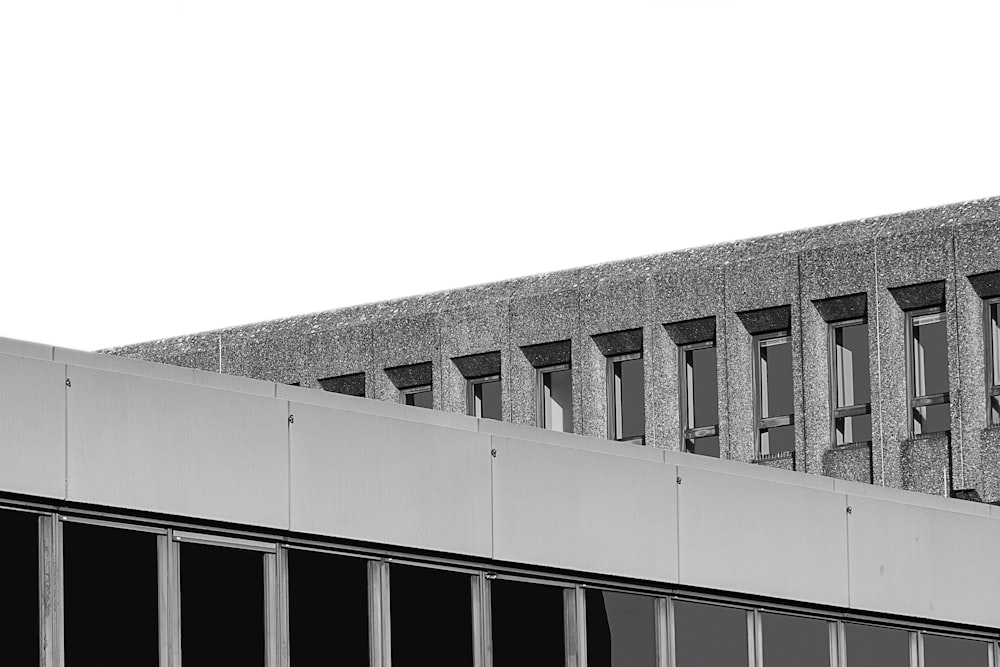 grayscale of building