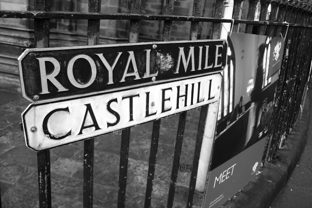 Señalización de la Royal Mile
