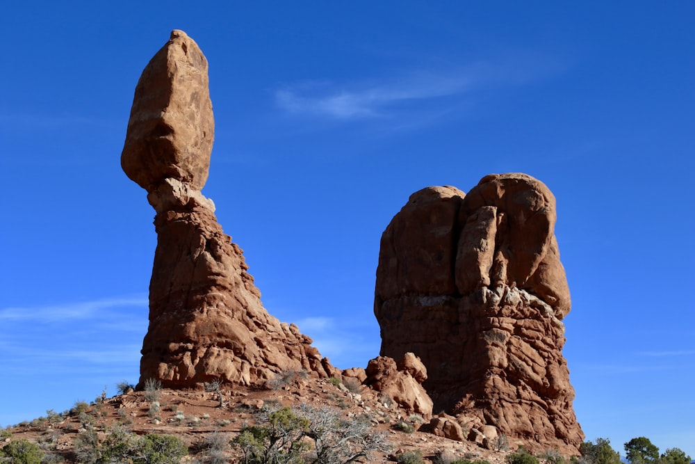 brown rock formation