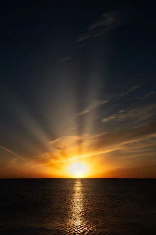 sea during golden hour