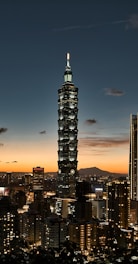 black high rise building