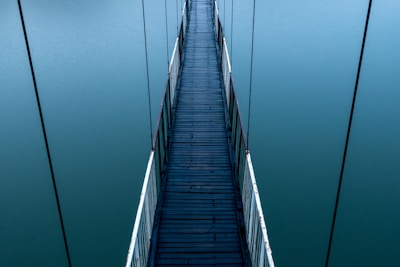 empty bridge over water